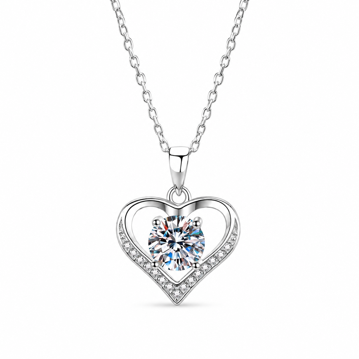 Collier Cœur Scintillant