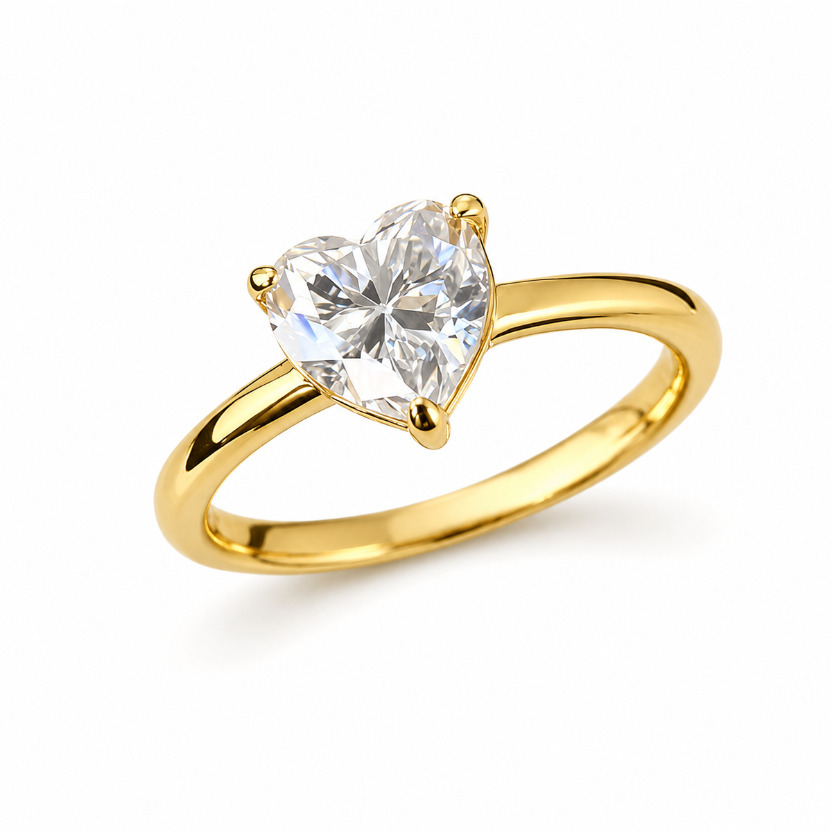 Bague Cœur Doré