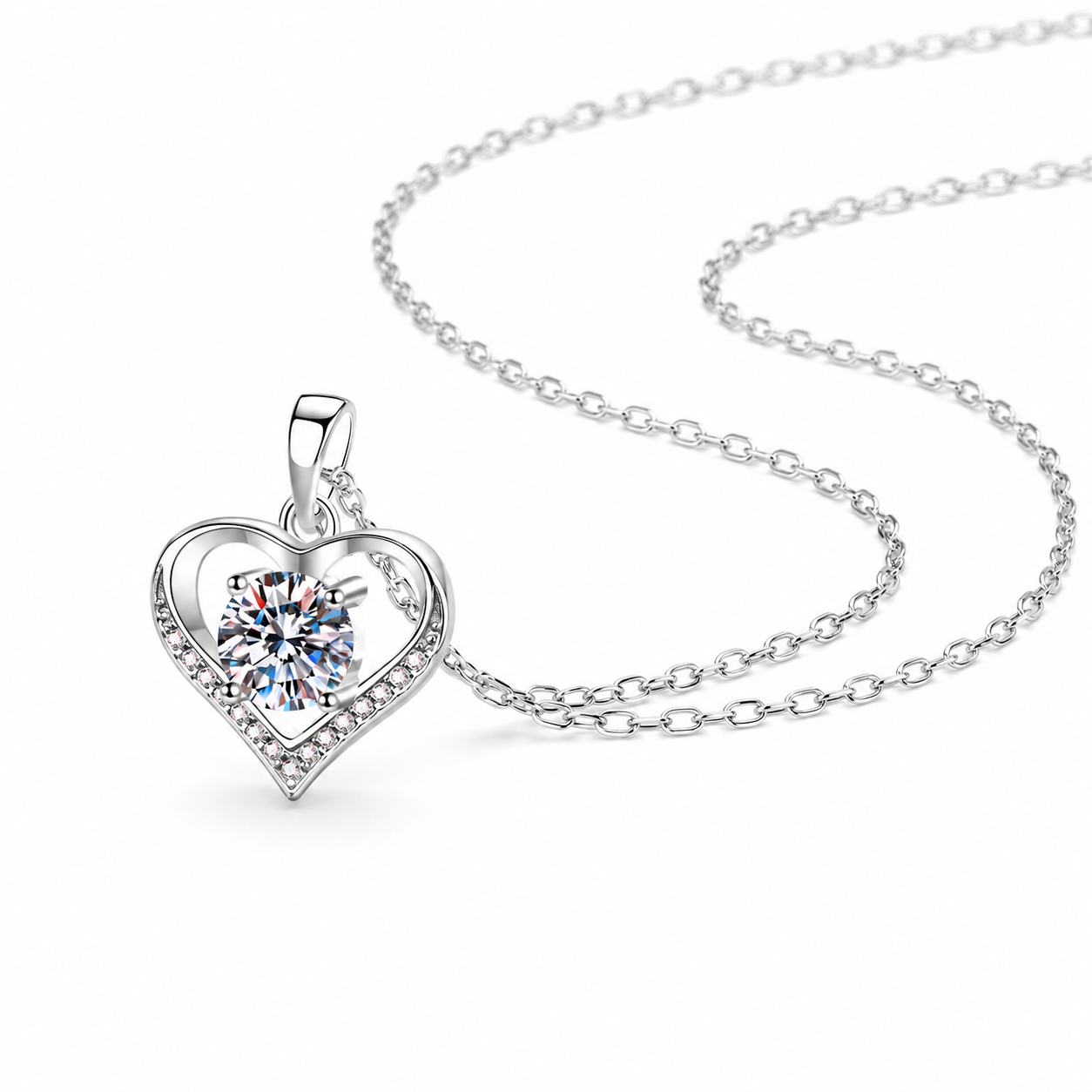 Collier Cœur Scintillant