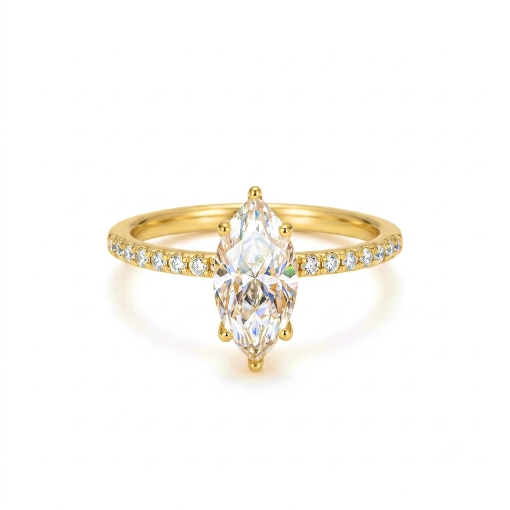 Bague Marquise Dorée