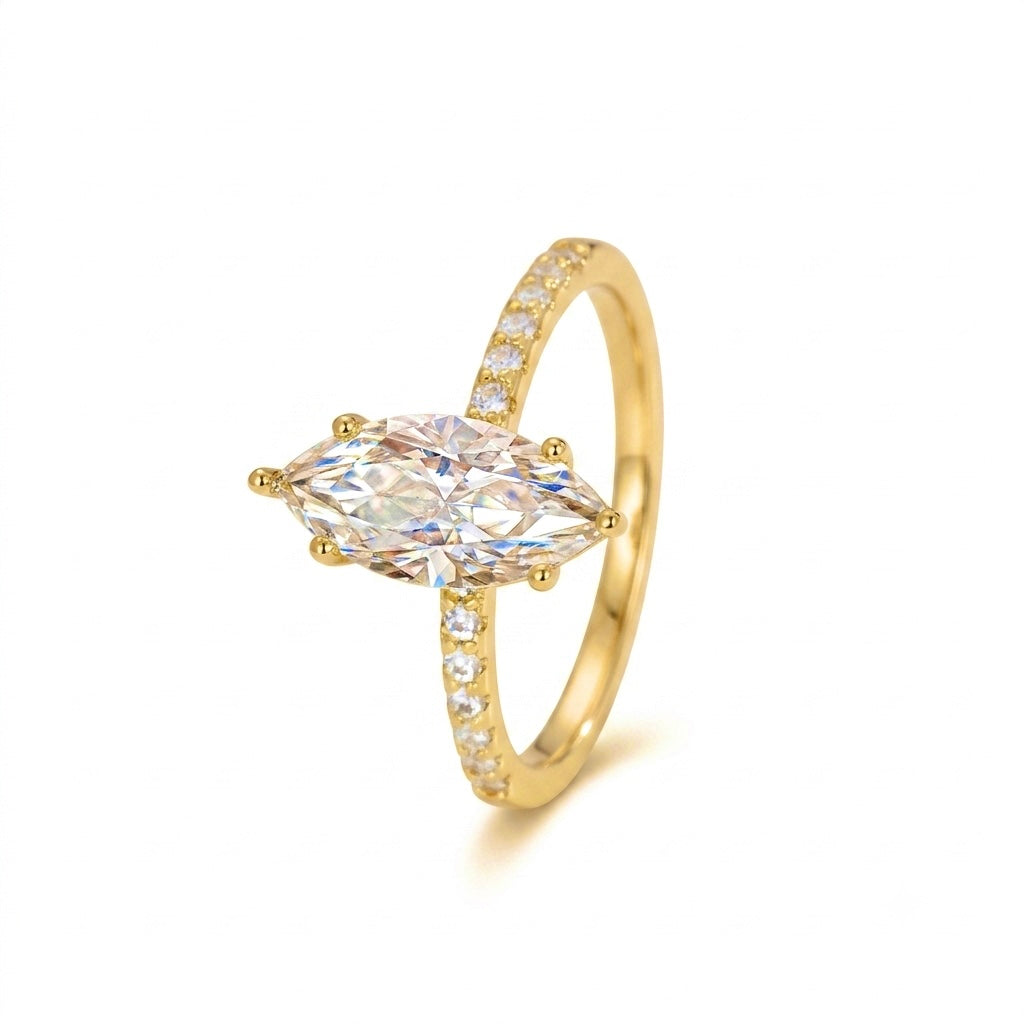 Bague Marquise Dorée