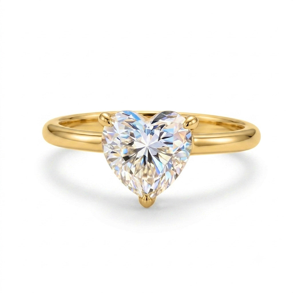 Bague Cœur Doré