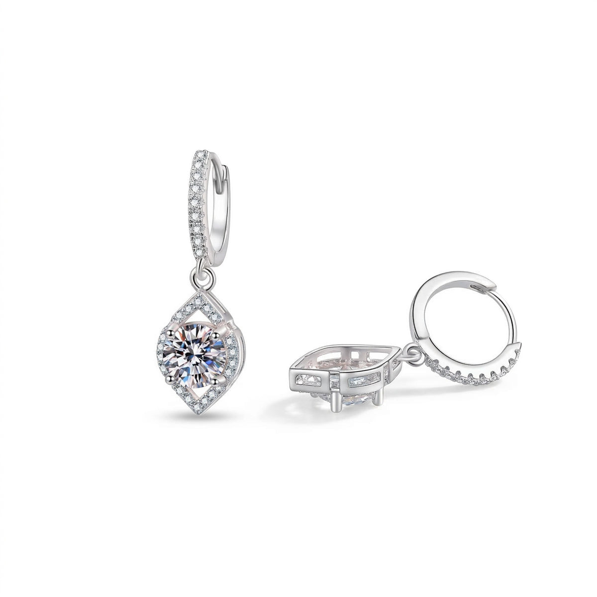 Boucles d'oreilles Halo Royal
